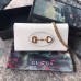 Gucci Horsebit 1955 Wallet With Chain In White Leather