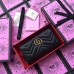 Gucci Black GG Marmont Zip Around Wallet