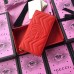 Gucci Red GG Marmont Zip Around Wallet