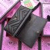 Gucci Black GG Marmont Continental Wallet