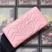 Gucci Light Pink GG Marmont Continental Wallet