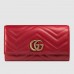 Gucci Red GG Marmont Continental Wallet