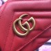 Gucci Red GG Marmont Continental Wallet