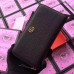 Gucci Black Leather Zip Around Wallet