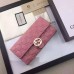 Gucci Icon Continental Wallet In Pink Guccissima Leather