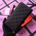 Gucci Zip Around Wallet In Black Guccissima Leather