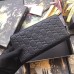 Gucci Zip Around Wallet With Cat In Black Signature Leather