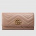 Gucci Dusty Pink GG Marmont Continental Wallet