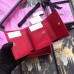 Gucci Red GG Marmont Compact Wallet