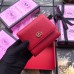 Gucci Red GG Marmont Compact Wallet