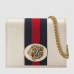 Gucci White Rajah Chain Card Case Wallet