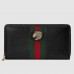 Gucci Rajah Zip Around Wallet In Black Leather