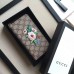 Gucci GG Supreme Floral Zip Around Wallet