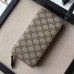 Gucci GG Supreme Floral Zip Around Wallet