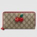 Gucci Portafoglio Con Cerniera In Tessuto GG Supreme Con Ciliegie