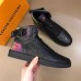 Louis Vuitton Rivoli Sneaker Boots In Black Monogram Leather