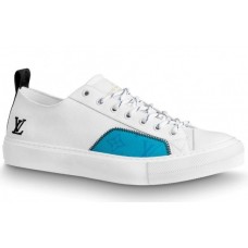 Louis Vuitton Tattoo Sneakers In White Textile