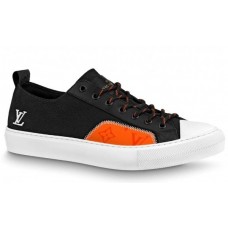 Louis Vuitton Tattoo Sneakers In Black Textile