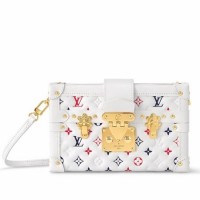 Louis Vuitton Petite Malle Bag In Monogram Lambskin M23541 Louis Vuitton Petite Malle Bag In Monogram Lambskin M23541